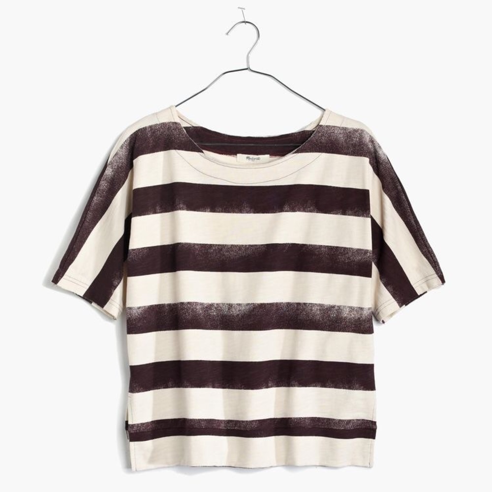 Madewell cloudstripe tee Small